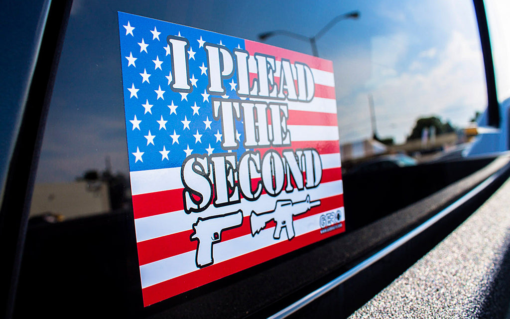 "I Plead the Second" 2nd Amendment Decal - U.S.A