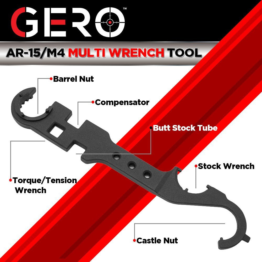 GERO AR 15 Armorers Tool - All in One Combo Armorers Wrench