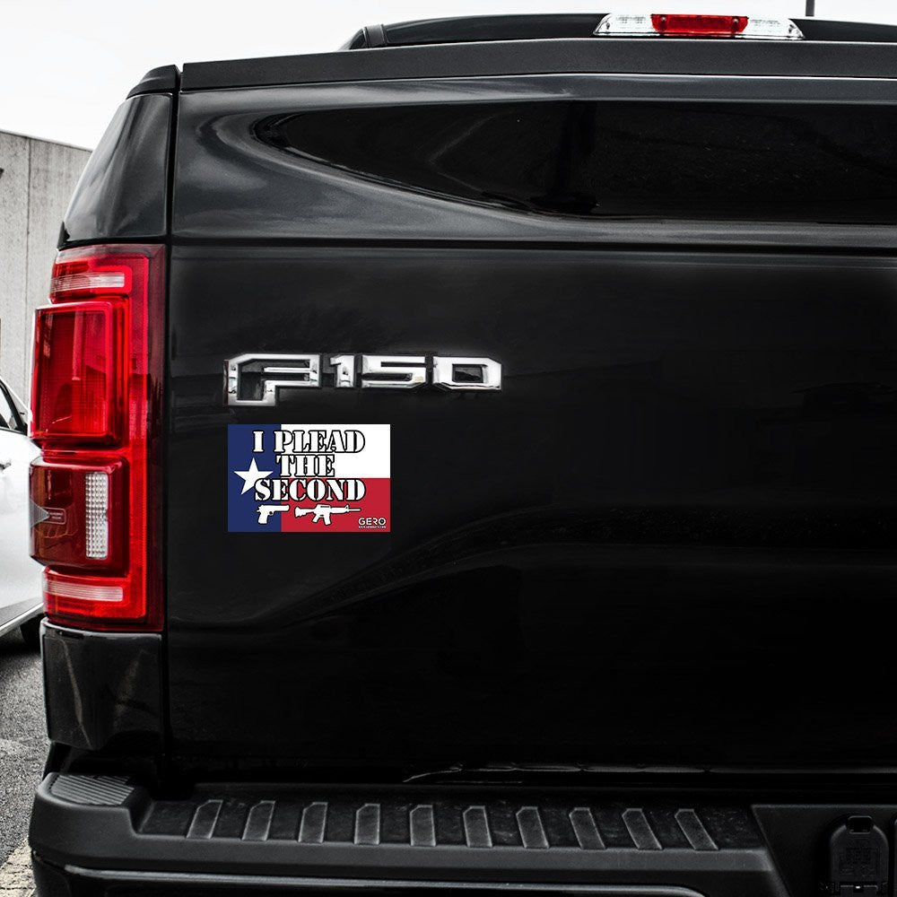 "I Plead the Second" 2nd Amendment Decal - Texas