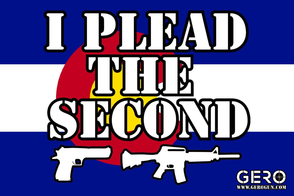 "I Plead the Second" 2nd Amendment Decal - Colorado
