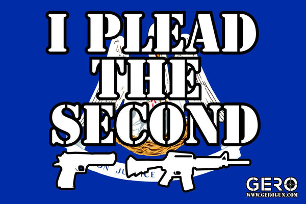 "I Plead the Second" 2nd Amendment Decal - Louisiana