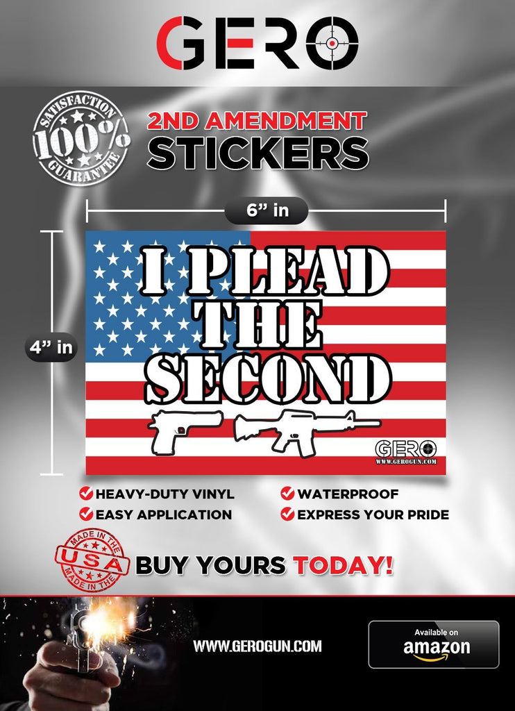 "I Plead the Second" 2nd Amendment Decal - Texas