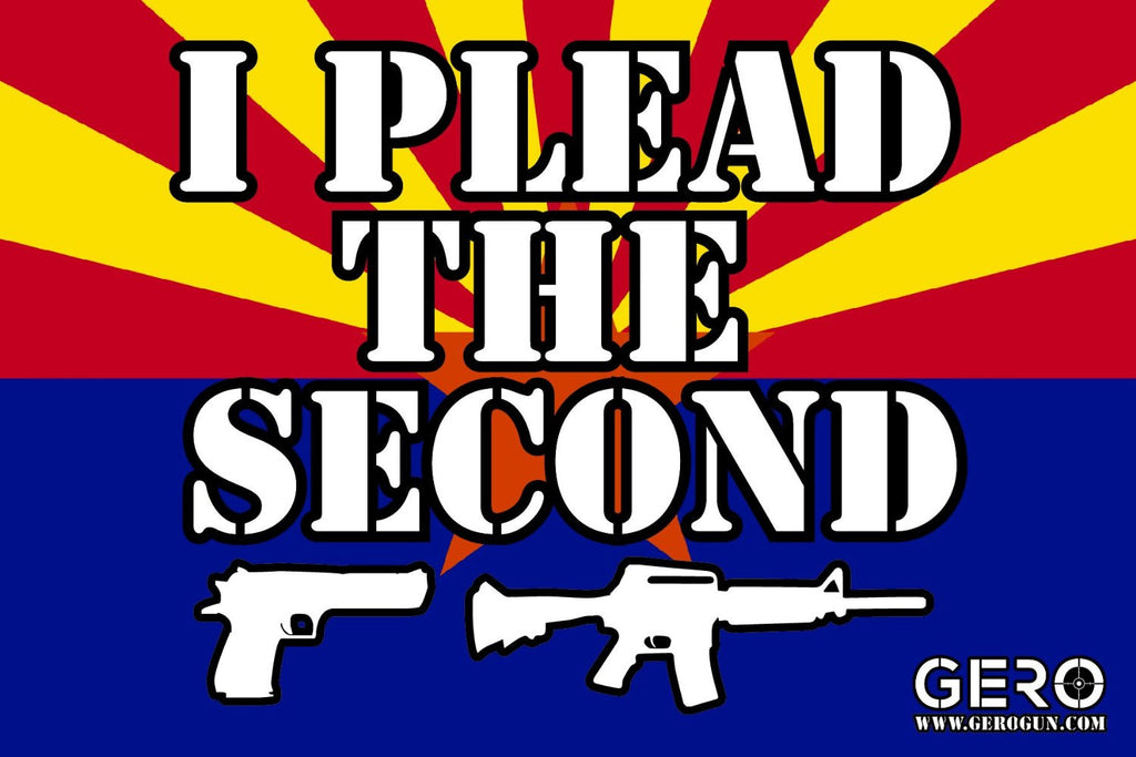"I Plead the Second" 2nd Amendment Decal - Arizona