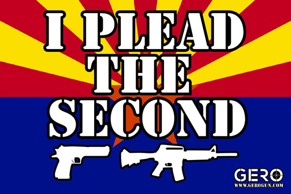 "I Plead the Second" 2nd Amendment Decal - Arizona