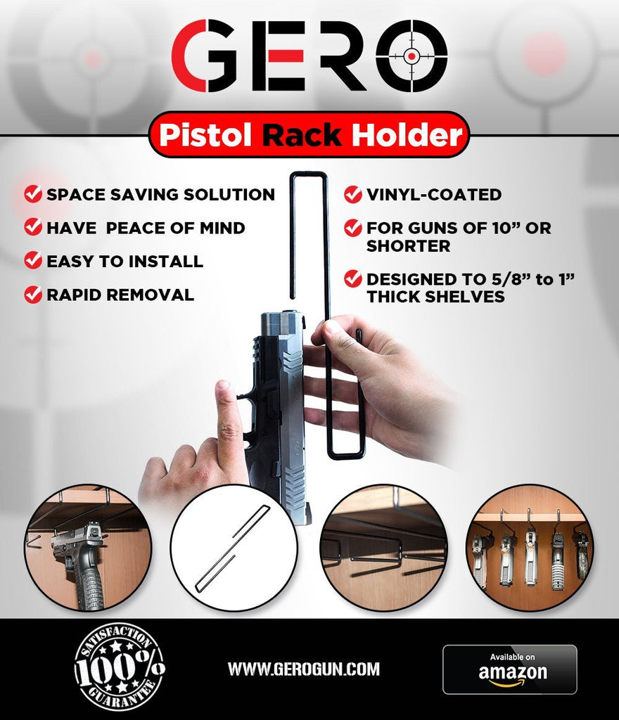 GERO Versatile Tactical 10" Gun Racks - 5 count