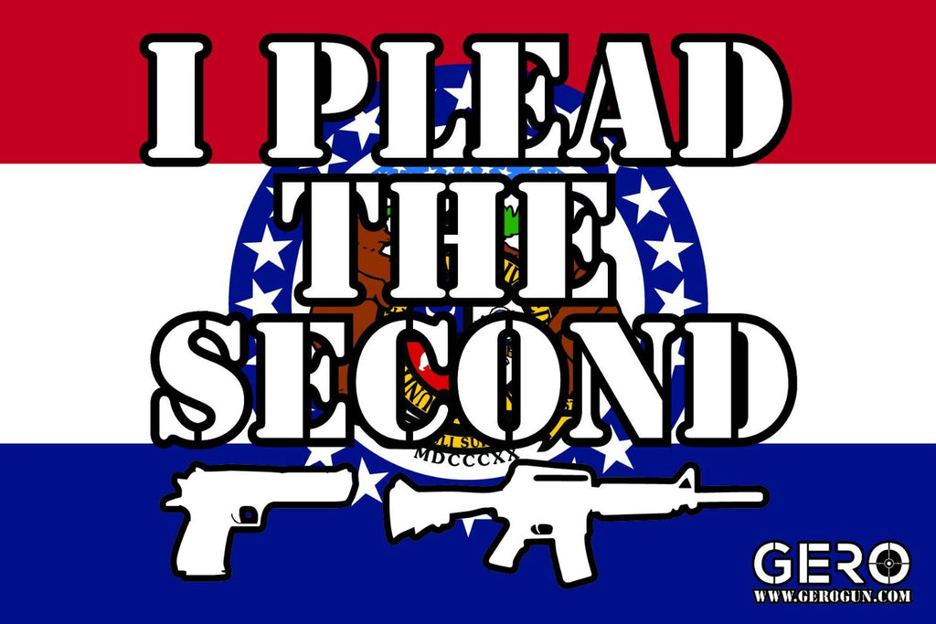 "I Plead the Second" 2nd Amendment Decal - Missouri