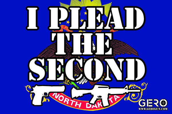 "I Plead the Second" 2nd Amendment Decal - North Dakota