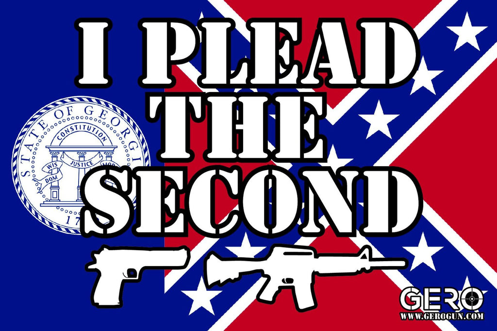 "I Plead the Second" 2nd Amendment Decal - Gerogia