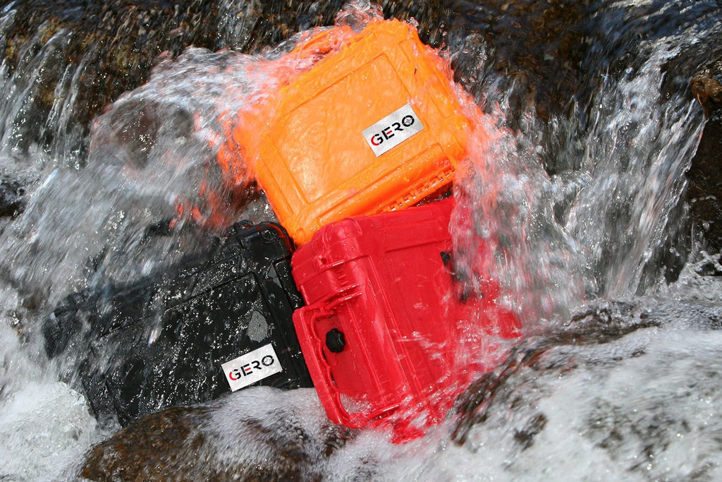 GERO Watertight Pistol Gun Case - 4 Gun