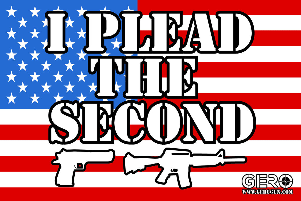 "I Plead the Second" 2nd Amendment Decal - U.S.A